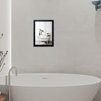 Framed Kids Bathroom Wall Decor Funny Bathroom Wall Art Black and White Canvas - Image 8