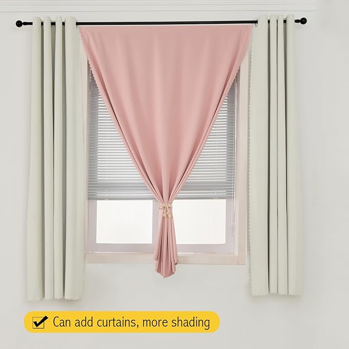 Self Adhesive Blackout Curtains- Stick on Curtains Shades Window Blinds - Image 9