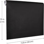 Black Peel and Stick Wallpaper, 15.7 X 78.7 inches Renter Friendly Wallpaper - Image 2
