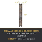 AZ Faux High-Density Polyurethane Faux Stone Flush Inside Corner - Image 3