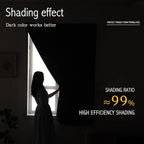 Magic Tape Blackout Curtains for Bedroom No Drillng Self Adhesive Curtains No - Image 3