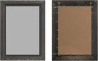 YOSHOOT Rustic Wooden Framed Wall Mirror, Natural Wood and Iron Bathroom Vanity - Image 4