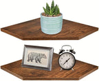 Homode Corner Shelf Wall Mount, Cable Box, Game Console, Storage by Homode