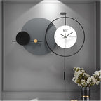 Large Modern Wall Clock for Living Room, Decorative Silent Battery Operated by HEBOIXHOMEDECOR