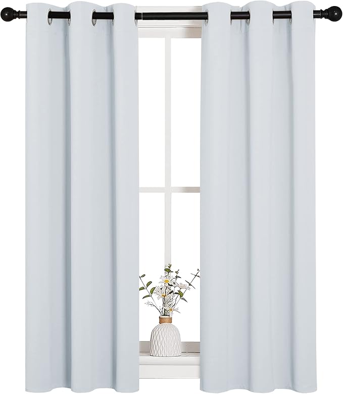NICETOWN Room Darkening Draperies Curtains Panels, 2 Panels, 29 by 40, Window - Image 2