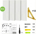 YGEOMER White Floating Shelves for Wall, Farmhouse 23.6 Inch Wall Shelves for - Image 7