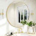 BEAUTYPEAK 20 Inch Round Mirror, Metal Frame Circle Mirror, Wall Mounted by BEAUTYPEAK