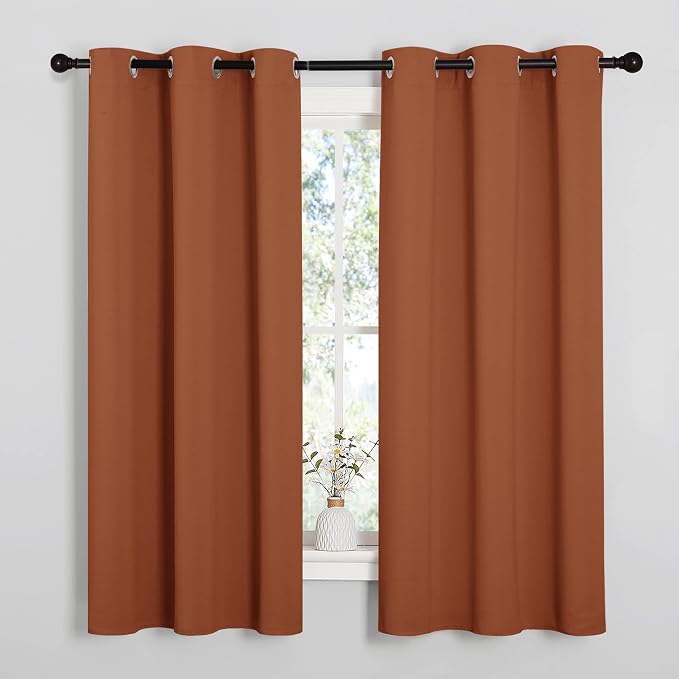 NICETOWN Bedroom Curtains 63 inches Long, Privacy and Thermal Insulated by NICETOWN