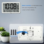 WallarGe Auto Set Digital Wall Clock Battery Operated, Desk Clocks - Image 4