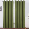 LEMOMO Blackout Curtains 52 x 90 Inch Long Olive Green Curtains Set of 2 Panels by Lemomo