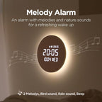 mooas Full Moon LED Silent Wooden Digital Wall Clock - Image 5