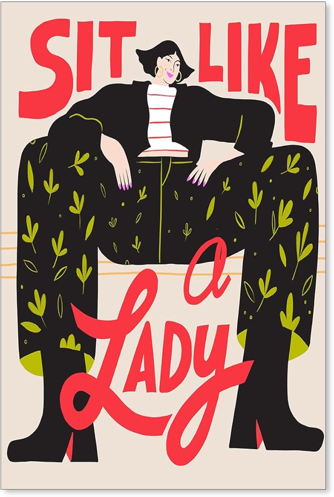 Medpol Funky Feminist Wall Art Vintage Trendy Equal Rights Canvas Poster Modern by Medpol