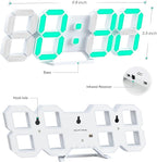 3D LED Digital Wall Clock 9.7" RGB Neon Alarm Clock, Large Display Desk/Wall - Image 7