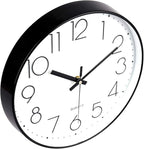 jomparis Small Wall Clock Black Wall Clocks Silent Non-Ticking - Image 6