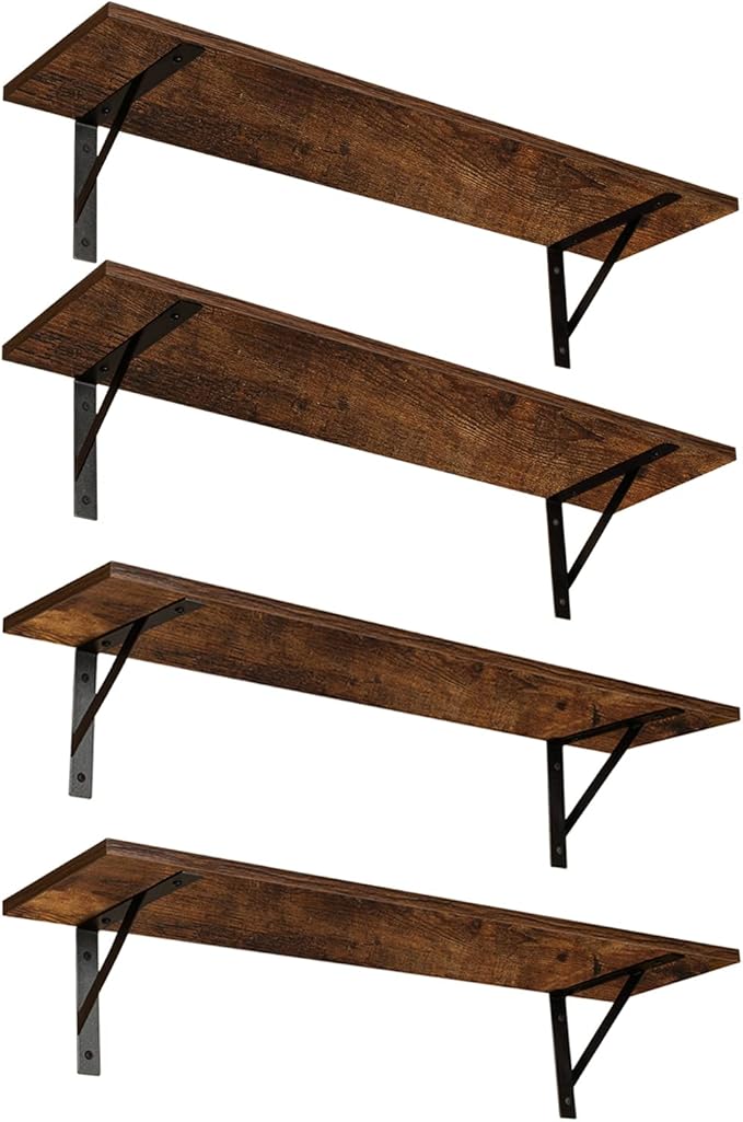 DINZI LVJ Long Wall Shelves, 31.5Inch Wall Mounted Shelves, Extra Large Wall by DINZILVJ