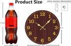 Wall Clock, Modern Wall Clocks Battery Operated, Silent Non Ticking Rustic - Image 3