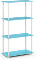 Furinno Turn-N-Tube 4-Tier Multipurpose Shelf Display Rack, Round Tubes - Image 7