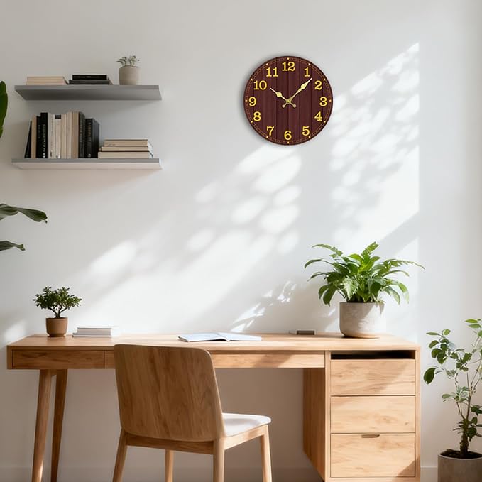 Wall Clock, Modern Wall Clocks Battery Operated, Silent Non Ticking Clock - Image 6