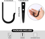 5Pcs Large Size Heavy Duty Wall Hooks, Coat Hooks, Wall Hooks - Image 2
