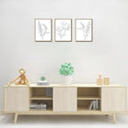 KISSFOX 3 Piece Framed Wall Art Botanical Wall Decor Floral Pictures Wildflower - Image 4