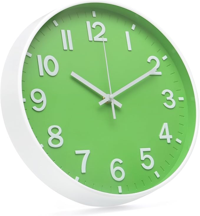 Wall Clock Modern Simple Quartz Decorative Clock Non-Ticking Silent Battery - Image 3