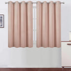 LEMOMO Blush Thermal Blackout Curtains/52 x 45 Inch/Set of 2 Panels Room by Lemomo