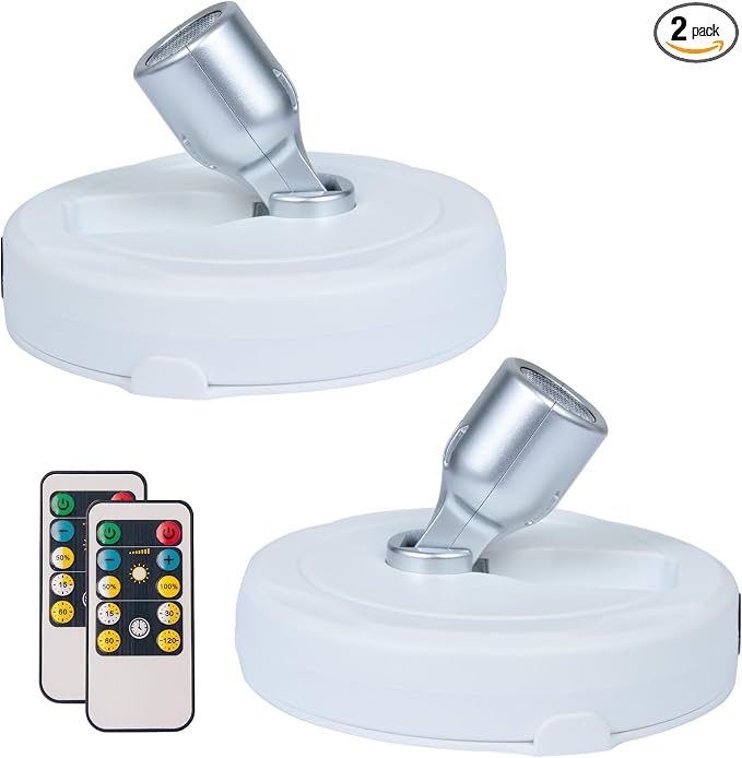 HAMVIDNE LED Spotlight, Battery Operated Picture Lights, Uplighting Indoor by HAMVIDNE