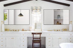 Modern Simple Black Frame 40x24Inch Mirror - Image 6