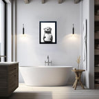 Black and White Bathroom Wall Art, Funny Bathroom Wall Decor, Toilet Paper in - Image 9