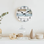 KECYET Wall Clock Battery Operated 8 Inch Silent Non Ticking Coastal Design - Image 7