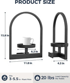 Bamworld Plant Stand Indoor, Plant Hanger Wall Planters - Image 2