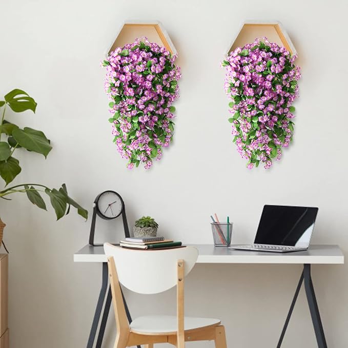 ZFProcess Artificial Fake Hanging Flowers Plants - Image 3