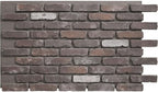 EverStone Aged Brick Faux Brick Panel, 46 7/8"W x 27"H x 1 1/4"D, French by EkenaMillwork