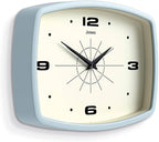 JONES CLOCKS® Movie wall Clock | Retro Rectangular Clock | 10 inch | Pale Blue - Image 2