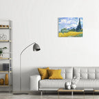Van Gogh Canvas Wall Art: Wheat Field - Image 4