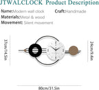 Decorative Wall Clocks for Living Room Decor, Large Modern Metal Wall Clocks - Image 5