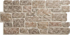 EverStone Cobblestone Faux Stone Panel, Flintstone Color by EkenaMillwork