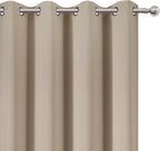 LEMOMO Blackout Curtains 52 x 84 inches Long Khaki Curtains Set of 2 Panels - Image 6