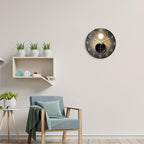 14 Inch Black and Gold Wall Clock - Image 2