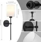Battery Operated Wall Sconces Set of Two, Wireless Rechargeable Wall Light - Image 6