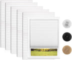 Changshade 6 Pack Temporary Shades, Pleated Paper Blinds by Changshade