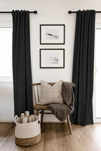 100% Blackout Shield Linen Blackout Curtains - Image 6