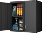 GREATMEET Locking Metal Wall Cabinets by GREATMEET