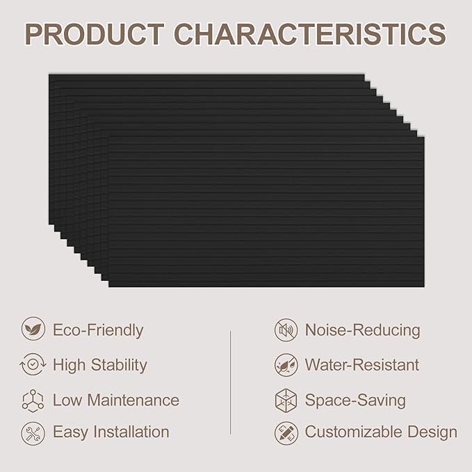 10Pack Large Acoustic Panels, Self-Adhesive Sound Dampening Wall Panels - Image 6
