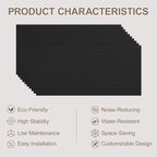 10Pack Large Acoustic Panels, Self-Adhesive Sound Dampening Wall Panels - Image 6
