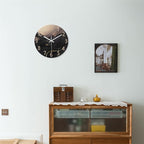 Large Wall Clocks Battery Operated 16 Inch Marble Glass Wall Clock - Image 2