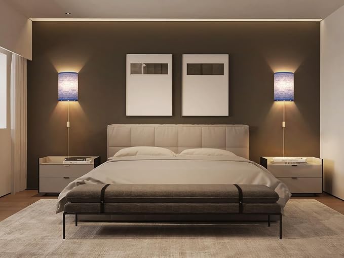 Plug in Wall Sconces Set of Two: Wall Lights - Image 9
