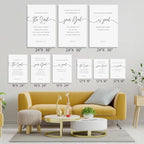 GUBIYU The Lord Your God Is Good Wall Art Black and White Christian Home Decor - Image 3