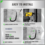 SWANLAKE Heavy Duty Garage Storage Utility Hooks, Utility Hooks - Image 6