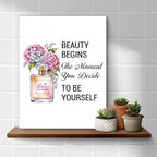 Inspirational Pink Flower Wall Art Decor - Image 4
